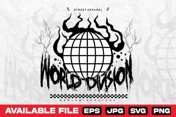 Burning Globe Streetwear T Shirt Design Review