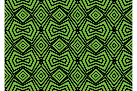Green Black Geometric Pattern Review