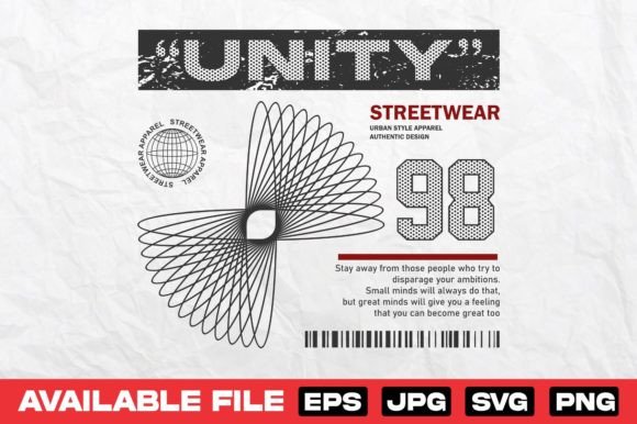 Unity Modern Style Print T Shirt Design